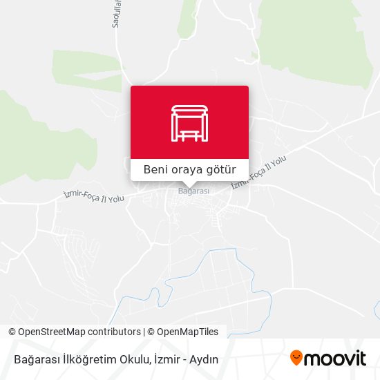 Bağarası İlköğretim Okulu harita