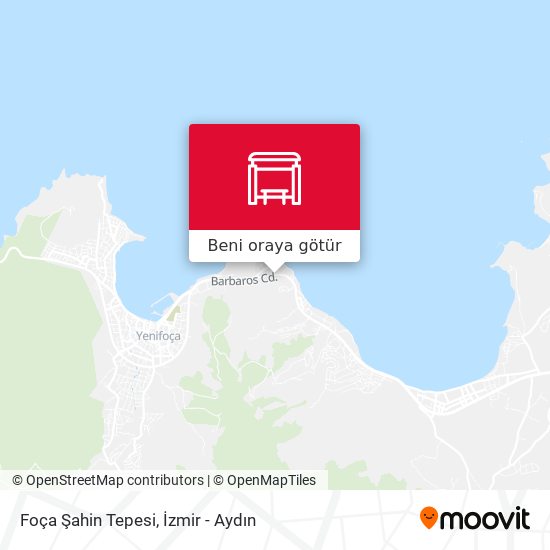 Foça Şahin Tepesi harita