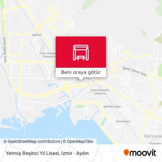 Yetmiş Beşinci Yıl Lisesi harita