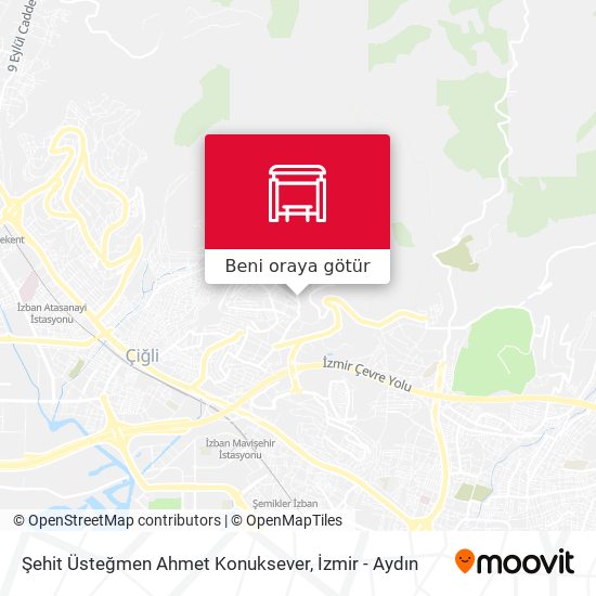 Şehit Üsteğmen Ahmet Konuksever harita