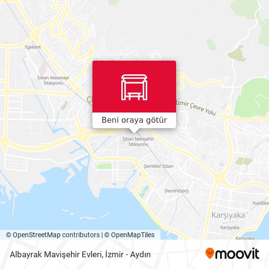 Albayrak Mavişehir Evleri harita
