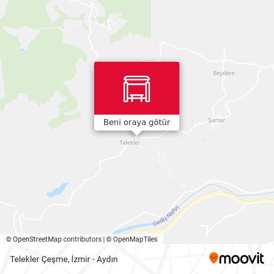 Telekler Çeşme harita