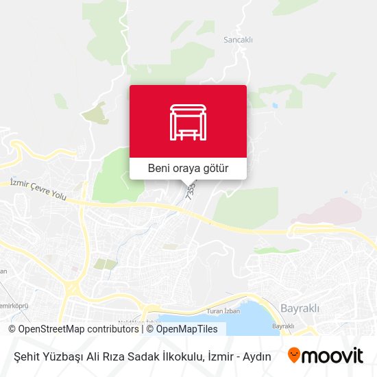 Şehit Yüzbaşı Ali Rıza Sadak İlkokulu harita