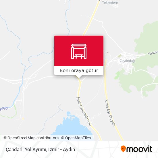 Çandarlı Yol Ayrımı harita