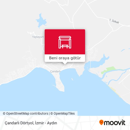 Çandarlı Dörtyol harita