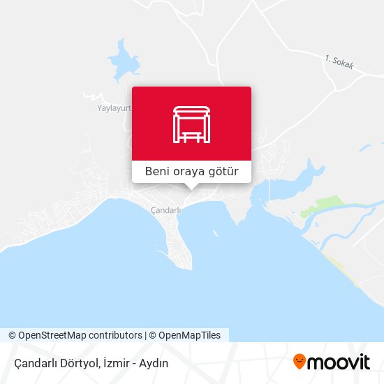 Çandarlı Dörtyol harita