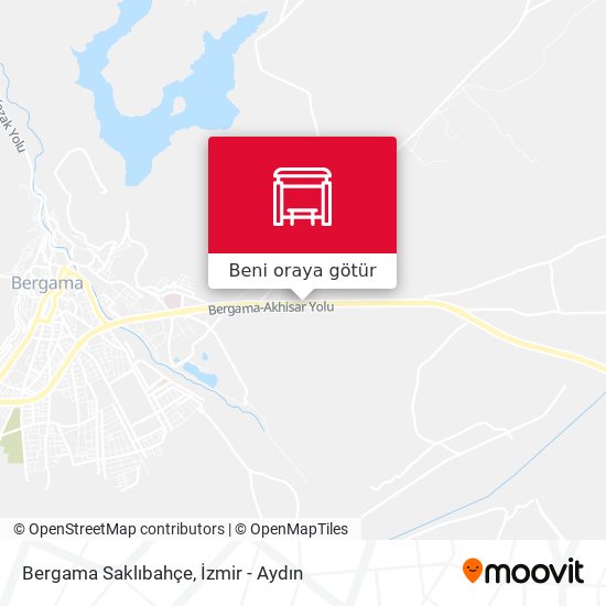 Bergama Saklıbahçe harita