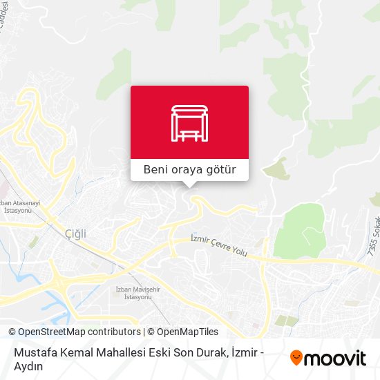Mustafa Kemal Mahallesi Eski Son Durak harita