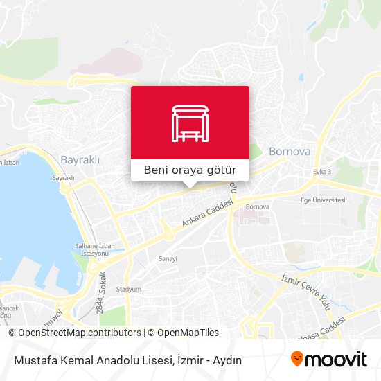 Mustafa Kemal Anadolu Lisesi harita