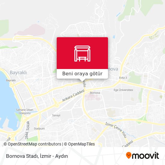 Bornova Stadı harita