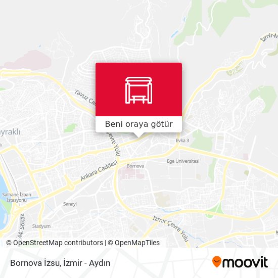 Bornova İzsu harita