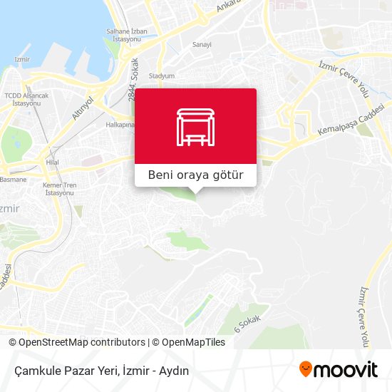 Çamkule Pazar Yeri harita