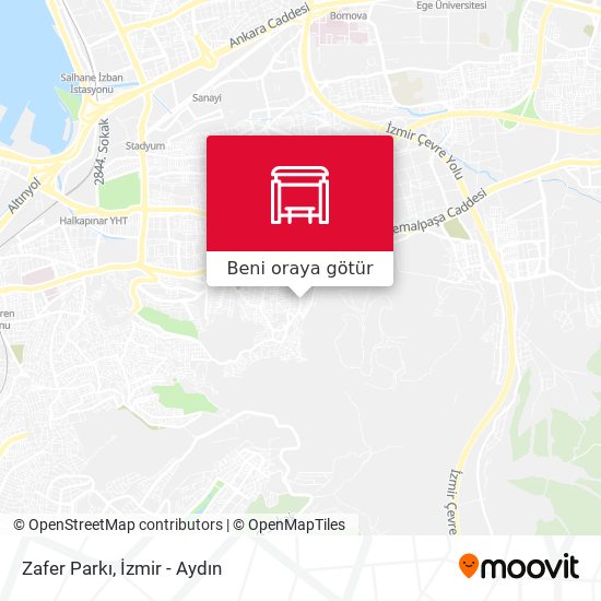 Zafer Parkı harita