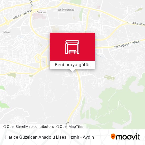 Hatice Güzelcan Anadolu Lisesi harita