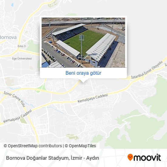 Bornova Doğanlar Stadyum harita