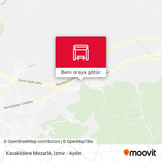 Kavaklıdere Mezarlık harita