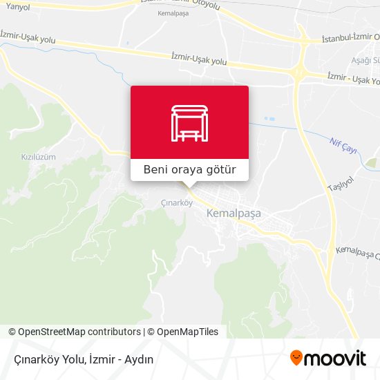 Çınarköy Yolu harita
