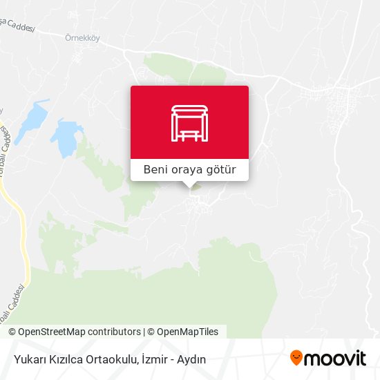Yukarı Kızılca Ortaokulu harita