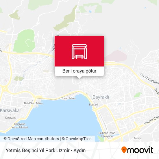 Yetmiş Beşinci Yıl Parkı harita