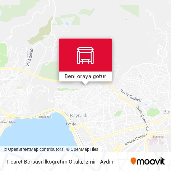 Ticaret Borsası İlköğretim Okulu harita