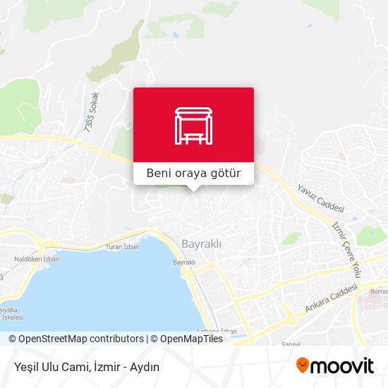 Yeşil Ulu Cami harita