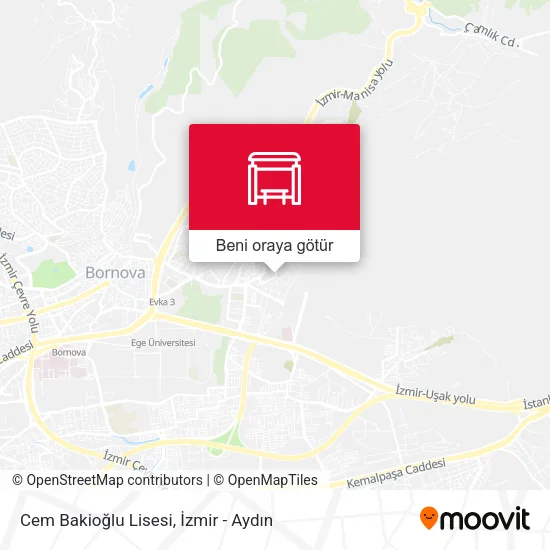 Cem Bakioğlu Lisesi harita