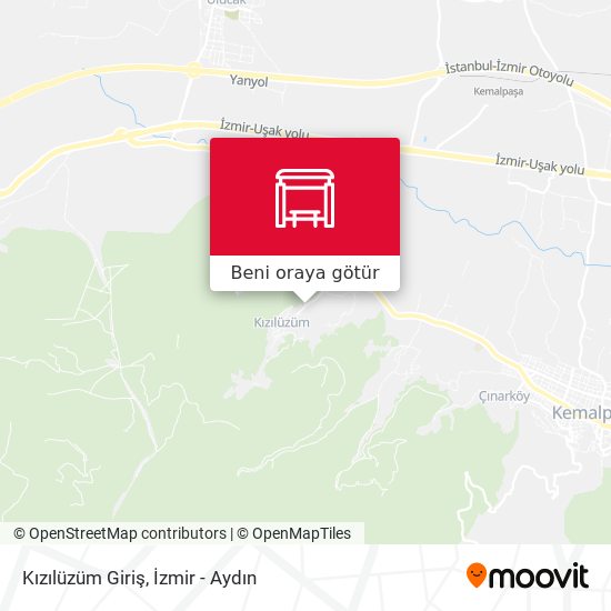 Kızılüzüm Giriş harita