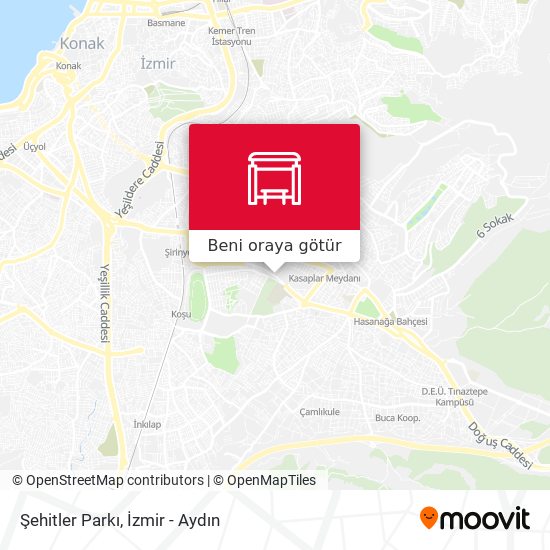 Şehitler Parkı harita