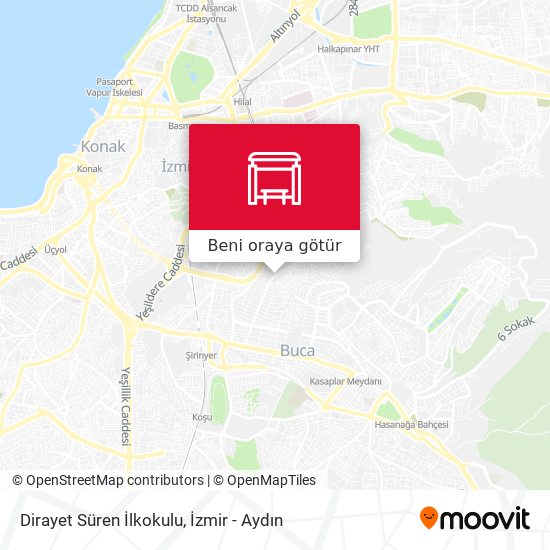 Dirayet Süren İlkokulu harita