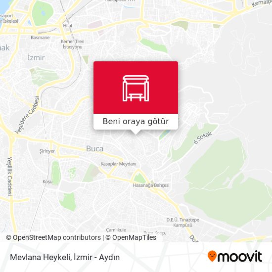 Mevlana Heykeli harita