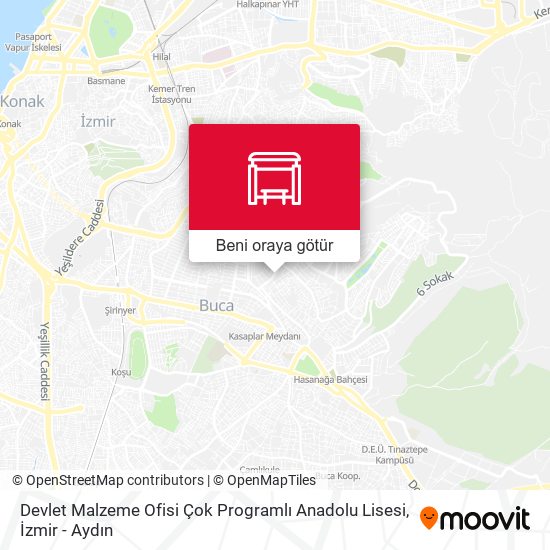Devlet Malzeme Ofisi Çok Programlı Anadolu Lisesi harita