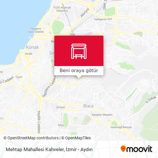 Mehtap Mahallesi Kahveler harita
