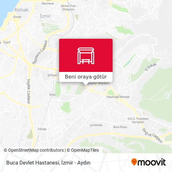 Buca Devlet Hastanesi harita