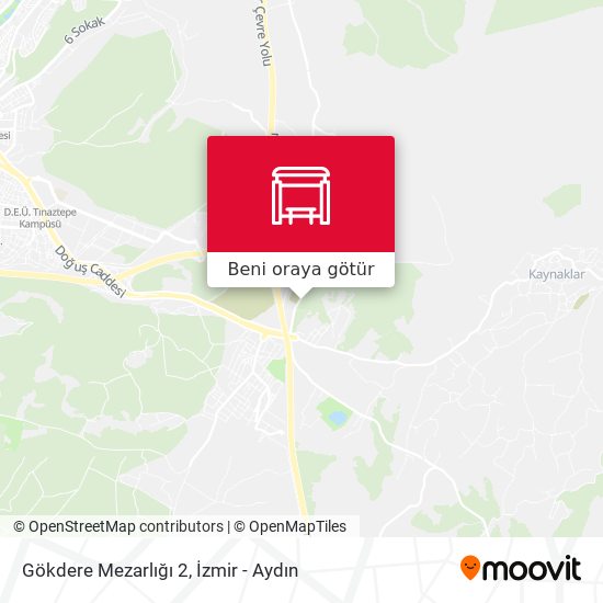 Gökdere Mezarlığı 2 harita
