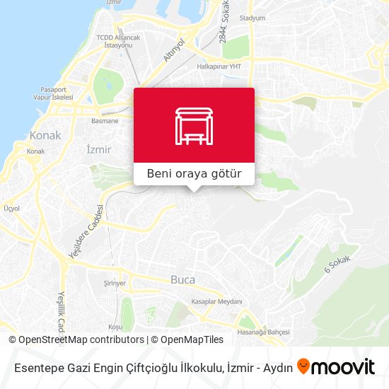 Esentepe Gazi Engin Çiftçioğlu İlkokulu harita