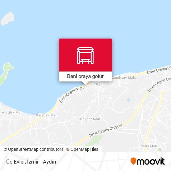 Üç Evler harita