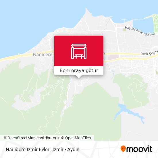 Narlıdere İzmir Evleri harita