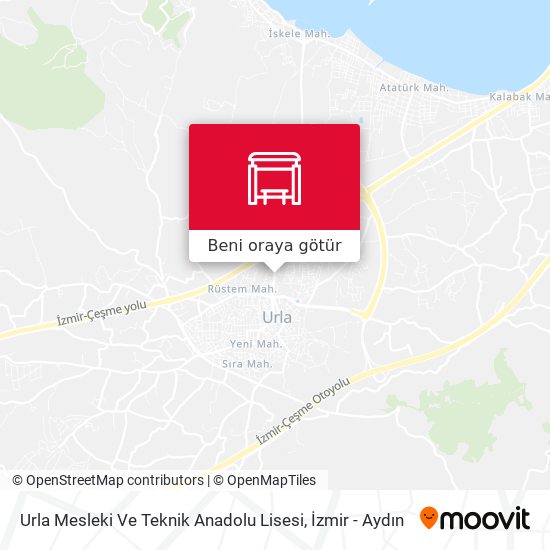 Urla Mesleki Ve Teknik Anadolu Lisesi harita