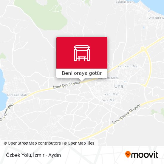 Özbek Yolu harita