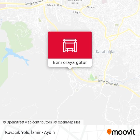 Kavacık Yolu harita