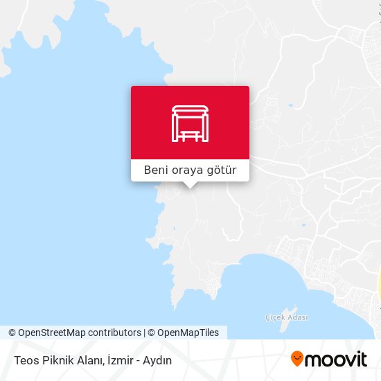 Teos Piknik Alanı harita