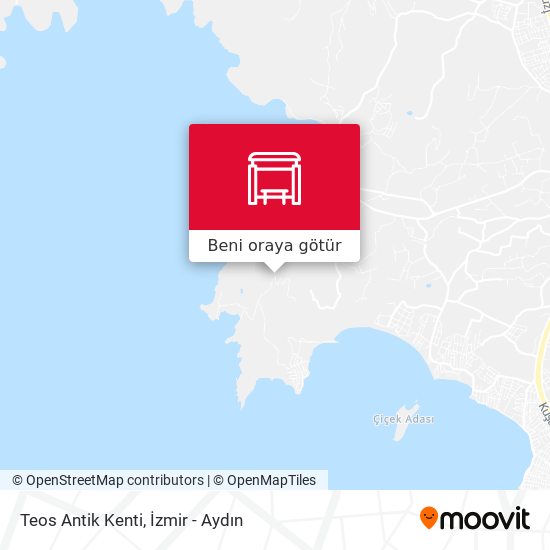 Teos Antik Kenti harita