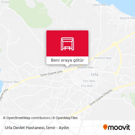 Urla Devlet Hastanesi harita