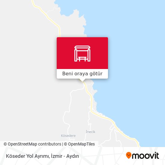 Köseder Yol Ayrımı harita