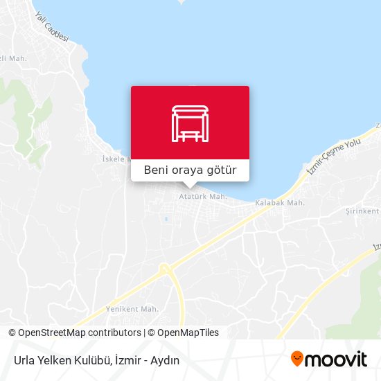 Urla Yelken Kulübü harita