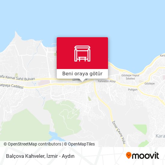 Balçova Kahveler harita