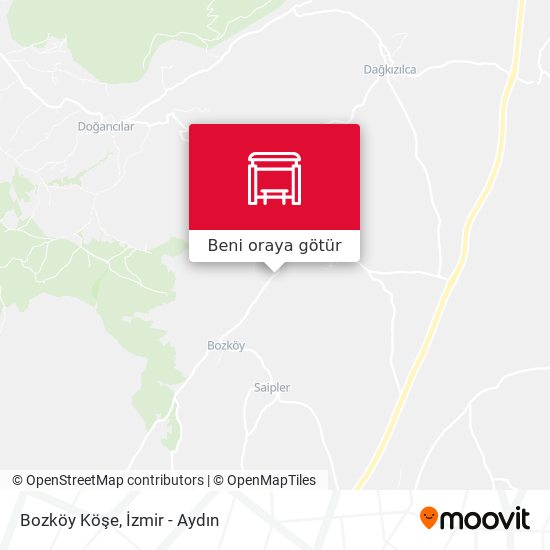 Bozköy Köşe harita