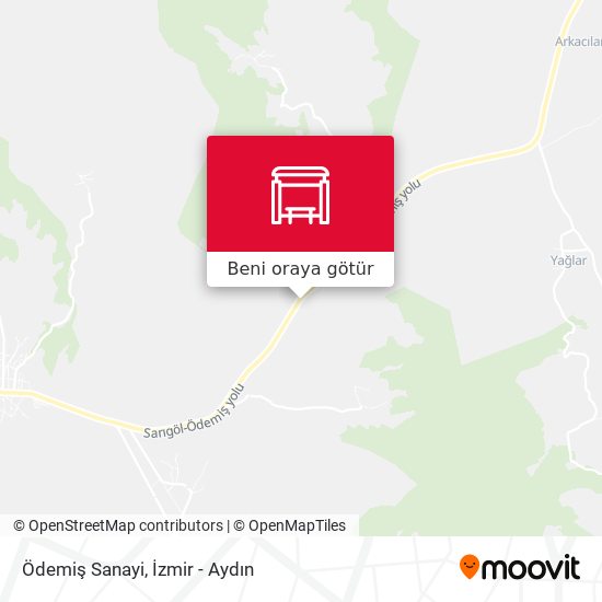 Ödemiş Sanayi harita