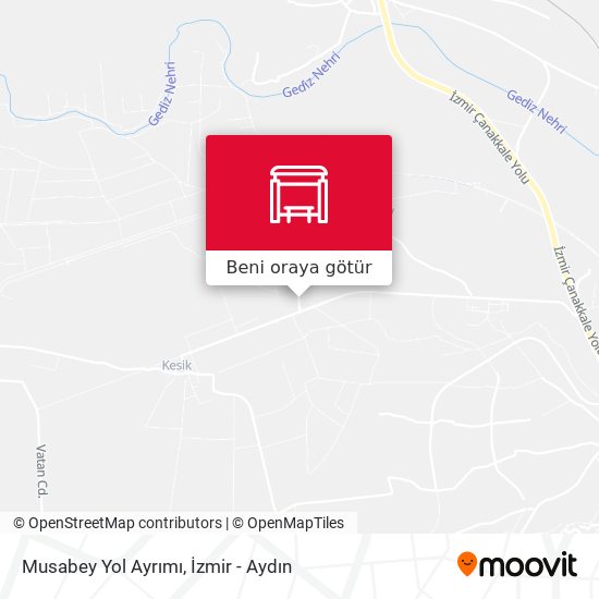 Musabey Yol Ayrımı harita