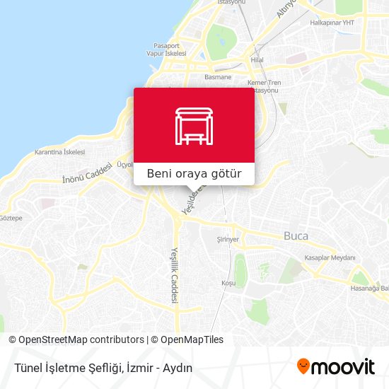 Tünel İşletme Şefliği harita